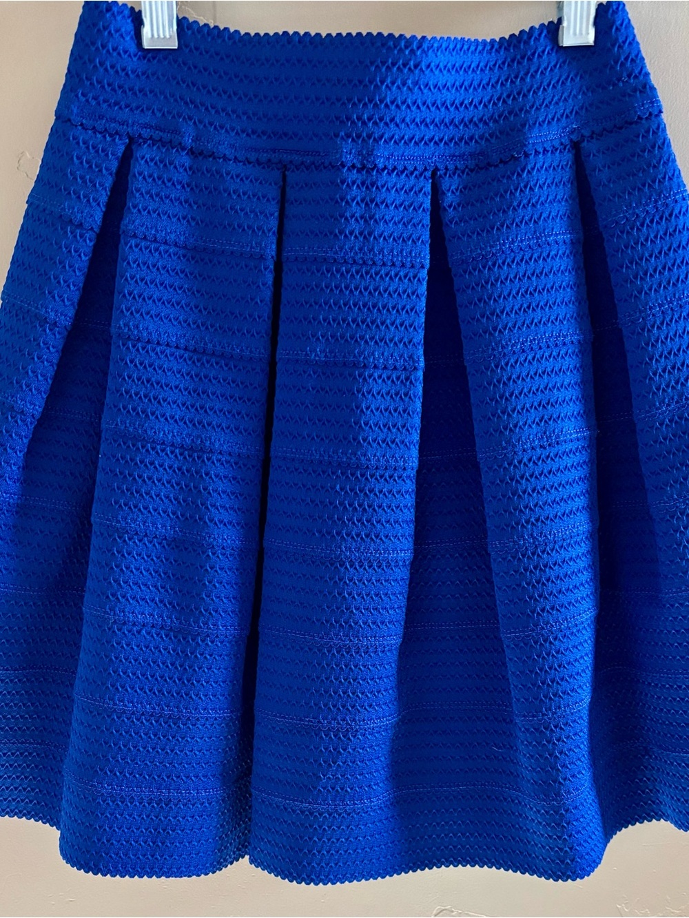 Blue Pleated Skirt